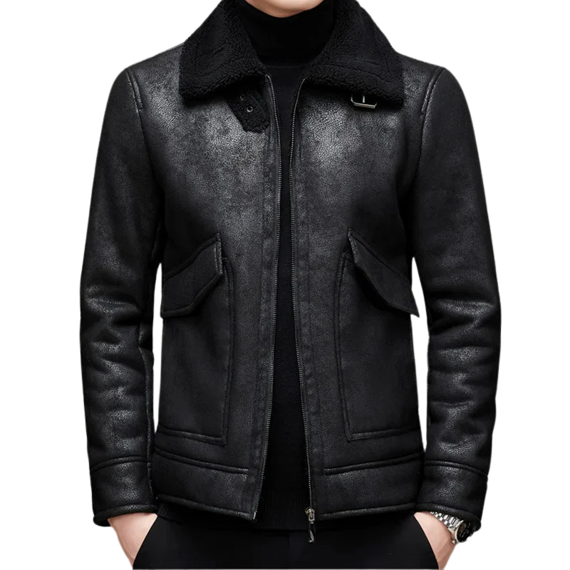 Men's Premium Leather Winter Jacket