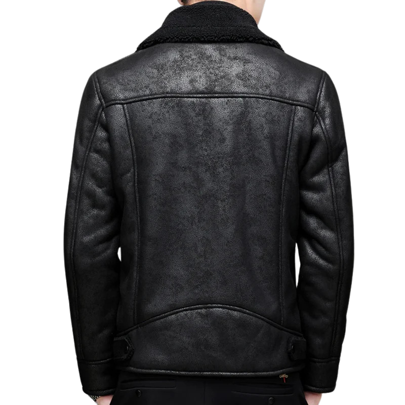 Men's Premium Leather Winter Jacket