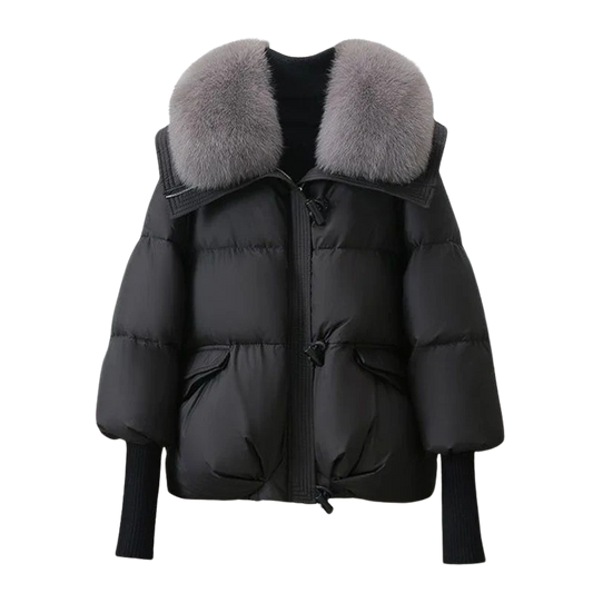 Women's Puffer Faux Fur Coat