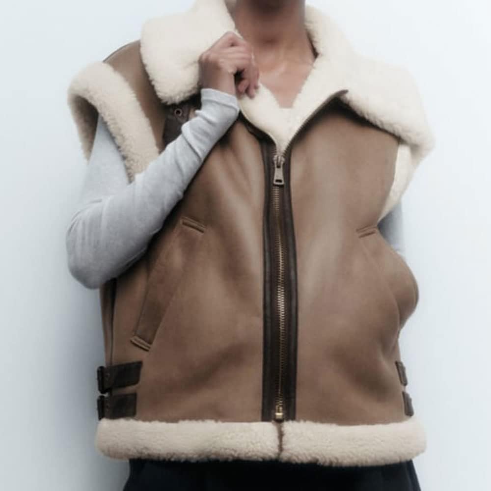 Women’s Faux Fur Shearling Vest