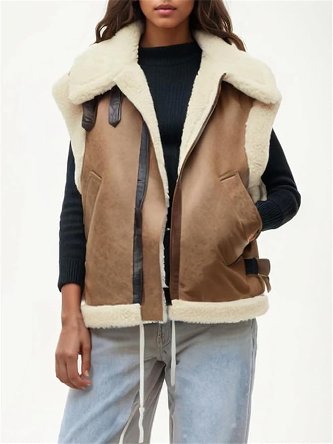 Women’s Faux Fur Shearling Vest