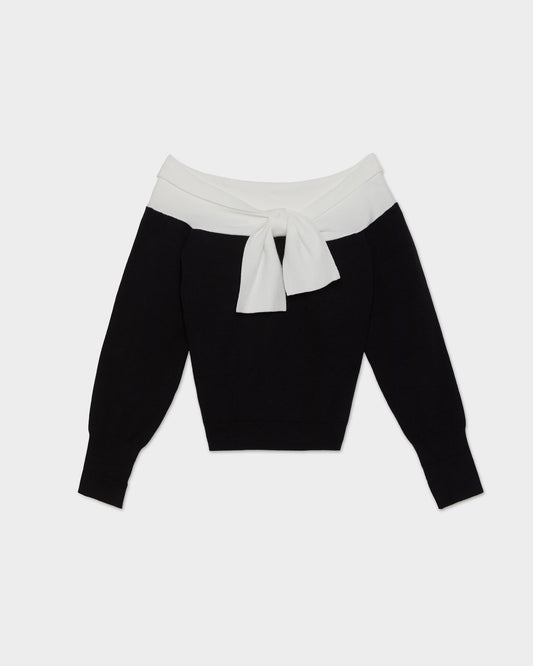 Women’s Bow Front Knitted Sweater by Carmichael