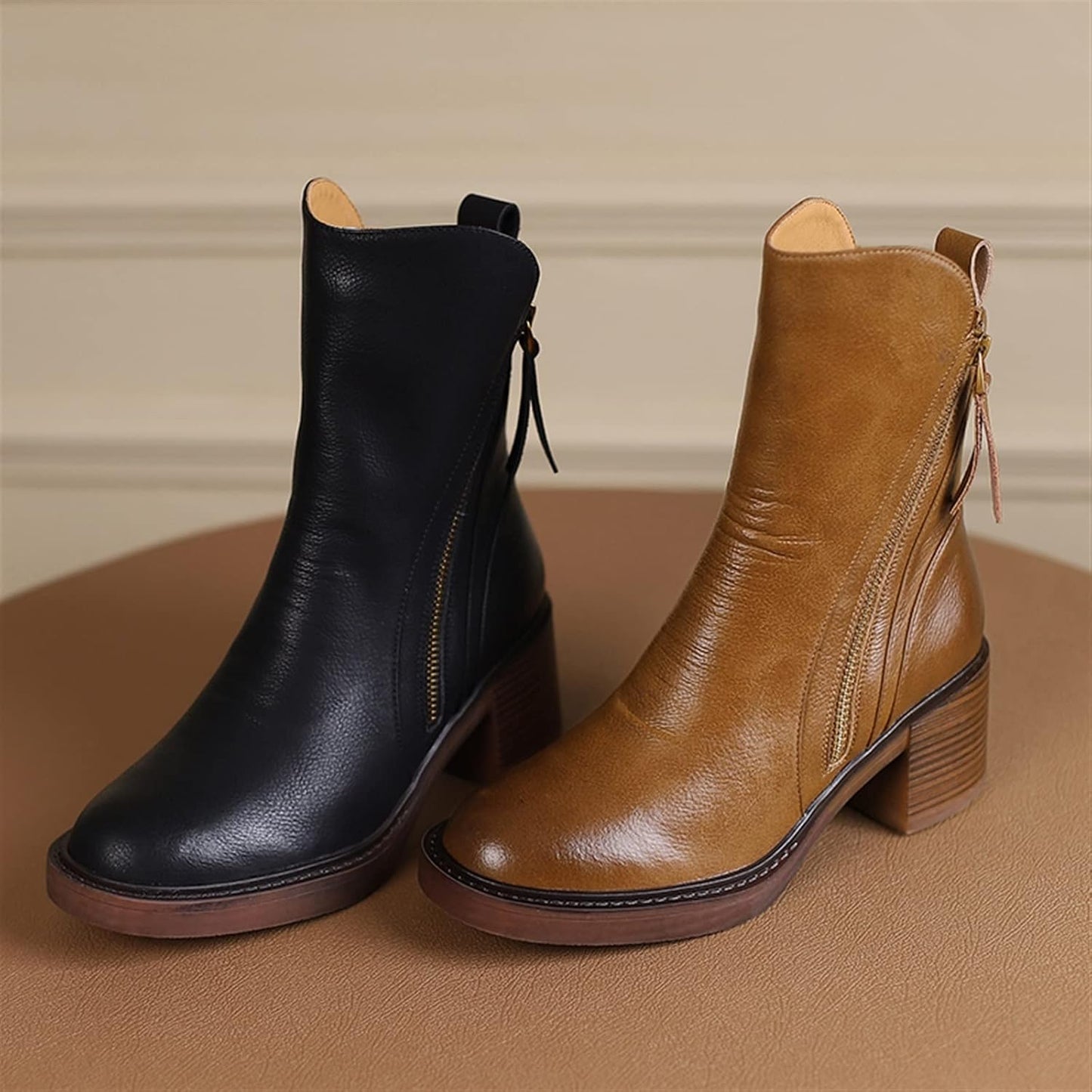 Women's Premium Leather Winter Boots