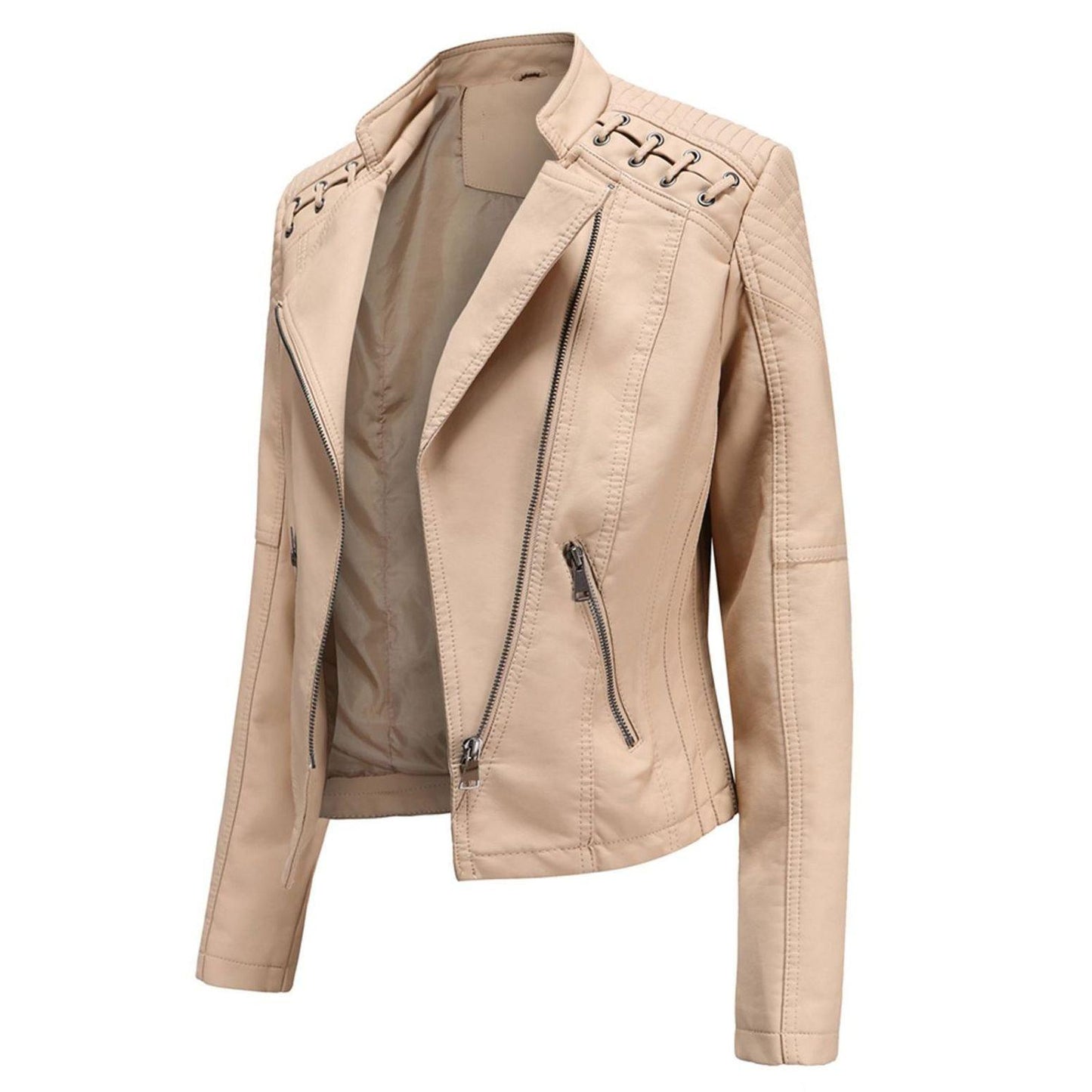 Women’s Faux Leather Biker Jacket