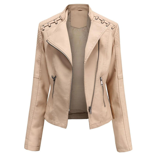 Women’s Faux Leather Biker Jacket